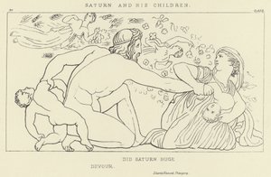 Saturne et ses enfants - John Flaxman